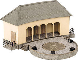 Noch Open Stage with Rock Band Scene HO Scale Model Railroad Building #66825 Noch Open Stage with Rock Band Scene HO Scale Model Railroad Building #66825