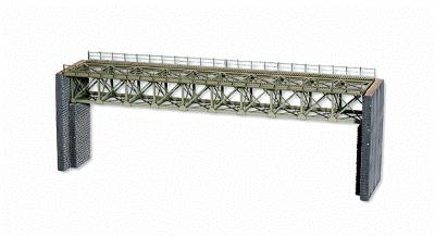 Noch Laser Cut Steel Bridge Kit (12-7/8) HO Scale Model Railroad Bridge #67020