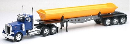 New-Ray Peterbilt 379 w/Side Dump Trailer Diecast Model Truck 1/32 scale #10553