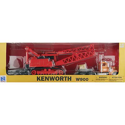New-Ray 1/32 Kenworth W900 Lowboy w/Crane