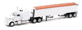 New-Ray Kenworth W900 w/Grain Hauler Trailer (Die Cast) Diecast Model Truck 1/43 Scale #15833 New-Ray Kenworth W900 w/Grain Hauler Trailer (Die Cast) Diecast Model Truck 1/43 Scale #15833