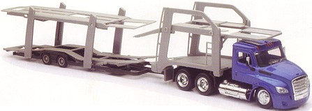 New-Ray 1/43 Freightliner Cascadia w/Double Decker Auto Carrier (Die Cast)