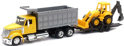 New-Ray 1/43 Intl Lonestar Dump Truck w/Wheel Loader (Die Cast)