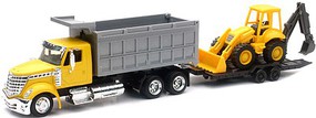 New-Ray 1/43 Int'l Lonestar Dump Truck w/Wheel Loader (Die Cast)
