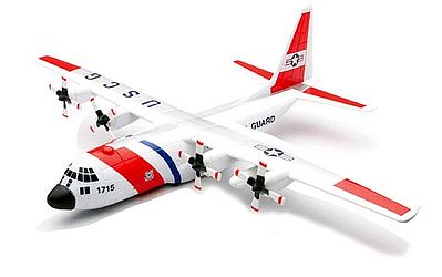 New-Ray Lockheed C-130 Hercules USCG Plastic Model Airplane Kit 1/130 Scale #20617