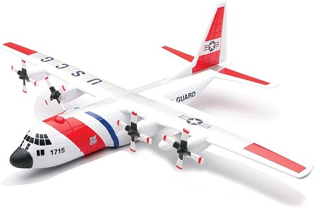 New-Ray Lockheed C-130 Hercules USCG Plastic Model Airplane Kit 1/130 Scale #20617