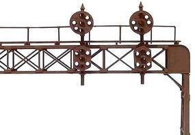 Oregon-Rail Two-Track Signal Bridge (Plastic Kit) 2 Each Round and Flat Sided PRR Position Light Signal Heads HO-Scale Oregon-Rail Two-Track Signal Bridge (Plastic Kit) 2 Each Round and Flat Sided PRR Position Light Signal Heads HO-Scale