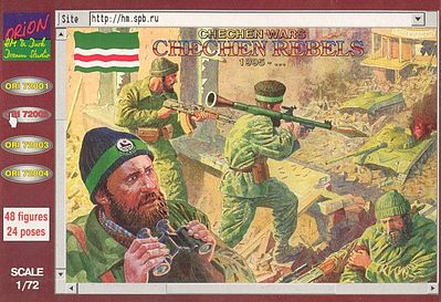 Orion Chechen Rebels 1995 (48) Plastic Model Military Figure 1/72 Scale #72002