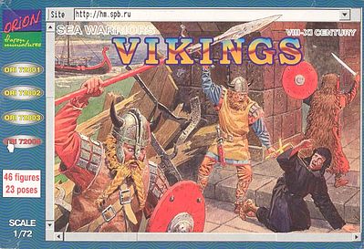 Orion Vikings Sea Warriors VIII-XI Century (46) Plastic Model Military Figure 1/72 Scale #72004