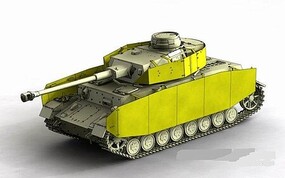 Orange Pz IV Ausf H/J Tank Armored Skirt for TAM Plastic Model Vehicle Accessory Kit 1/35 #18158