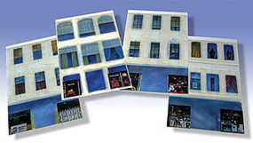 O-Gauge Varoius Window Graphics (4/cds) O Scale Model Railroad Building Accessories #29