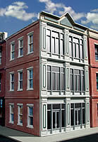 O-Gauge 1st National Bank 3-Story Building Kit O Scale Model Railroad Building #876 O-Gauge 1st National Bank 3-Story Building Kit O Scale Model Railroad Building #876