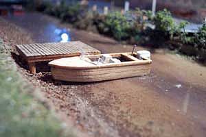 Osborn 16 Outboard Boat (wooden kit) HO Scale Model Railroad Boat Kit #1007