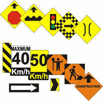 Osborn Assorted Road Signs (wooden kit) HO Scale Model Railroad Roadway Accessory #1012