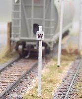 Osborn G/P Whistle Posts (wooden kit) HO Scale Model Railroad Trackside Accessory #1019