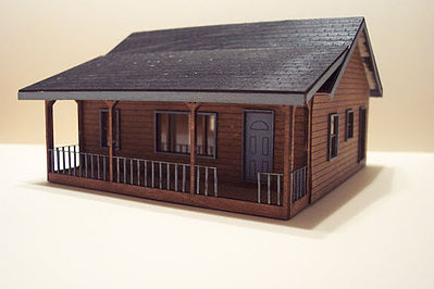 ho scale wooden buildings