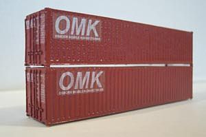 Osborn 40 Intermodal Containers (Wooden Kit) HO Scale Model Train Freight Car Load #1064