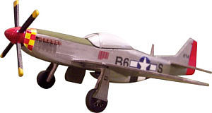 Osborn P-51D Mustang (wooden kit) HO Scale Model Railroad Vehicle #1074