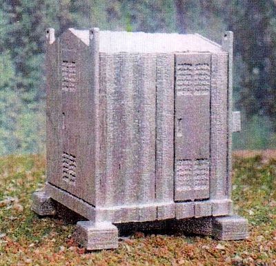 Osborn Mainline Electrical Boxes 2 (wooden kit) HO Scale Model Railroad Trackside Accessory #1109