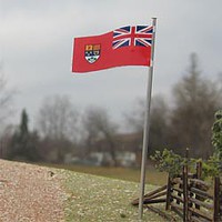 Osborn Canadian Red Ensign Flag 3 pack (Wooden Kit) HO Scale Model Railroad Building Accessory #1111 Osborn Canadian Red Ensign Flag 3 pack (Wooden Kit) HO Scale Model Railroad Building Accessory #1111