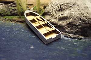 Osborn Model Kits 16' Rowboat (2) (Wooden Kit) -- N Scale Model
