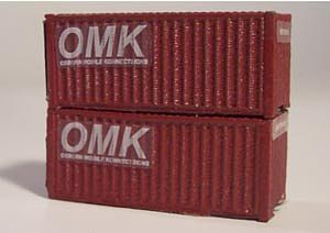 Osborn N 20 Intermodal Containers (wooden kit) N Scale Model Train Freight Car Load #3063
