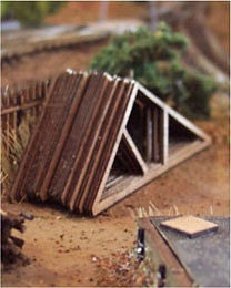 Osborn Roof Truss 8 piece (wooden kit) N Scale Model Railroad Building Accessory #3069