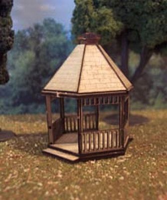 Osborn Gazebo (wooden kit) N Scale Model Railroad Building Kit #3081