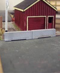 Osborn Concrete Barriers Kit N Scale Model Railroad Road Accessory #3087(wooden kit)