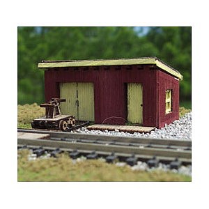 Osborn Maintenance of Way Shed (Wooden Kit) N Scale Model Railroad Building Kit #3108