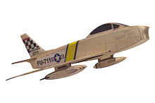 Osborn USAF F-86 Sabre (wooden kit) HO Scale Model Railroad Vehicle #6021