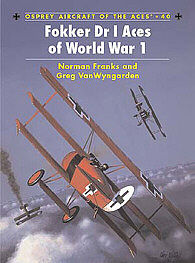 Osprey Publishing Fokker Dr I Aces of WWI -- Military History Book -- #ace40