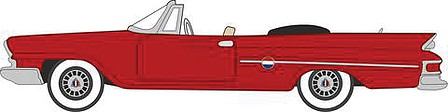 Oxford 1961 Chrysler 300 Convertible - Assembled Top Down (Mardi Gras Red)