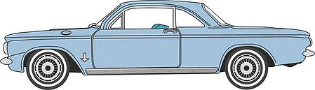 Oxford 1963-1970 Chevrolet Corvair Coupe - Assembled Silver-Blue