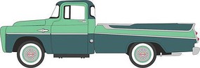 Oxford 1957-1970 Dodge D100 Sweptside Pickup Assembled Forest Green, Misty Green Oxford 1957-1970 Dodge D100 Sweptside Pickup Assembled Forest Green, Misty Green