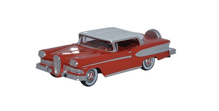 Oxford 1958 Ford Edsel Citation - Assembled Ember Red/Frost White