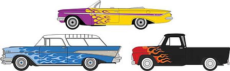 Oxford Chevy Hotrod Set, 3 cars