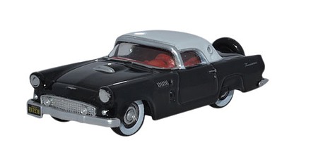 Oxford 1956 Ford Thunderbird - Assembled Raven Black, Colonial White