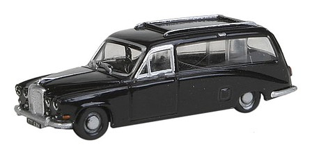 Oxford Daimler DS420 Hearse blk - N-Scale