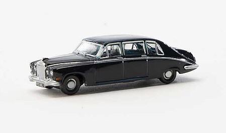 Oxford Daimler DS420 Hearse - Assembled Blue - N-Scale