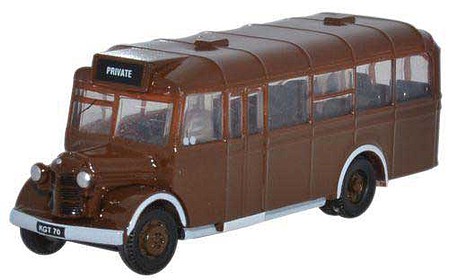 Oxford Bedford OWB Bus - Assembled Brown - N-Scale