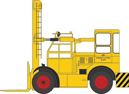 Oxford 1957 Shelvoke and Drewry Dualdrive Model 100 Freightlifter Forklift Assembled British Rail (yellow) - N-Scale