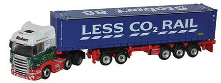 Oxford Scania w/D-Tec Combitrailer Container Eddie Stobart - N-Scale