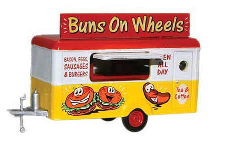 Oxford Mobile Trailer - Assembled Buns on Wheels - N-Scale