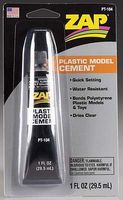 Pacer Zap Plastic Model Cement, 1oz, Carded