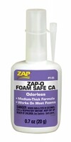 Pacer Zap-O Foam Safe CA+ Odorless .7 oz CA Super Glue #pt25