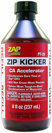 Pacer Zip-Kicker Refill 8 oz CA Super Glue Accelerator #pt29