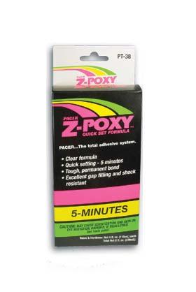Pacer Z-Poxy 5-Minute 4 oz Hobby and Craft Epoxy #pt37