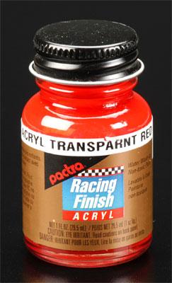 Pactra R/C Acrylic Transparent Red 1 oz Hobby and Model Acrylic Paint #rc5304