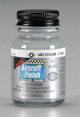 Pactra R/C Airplane Acryl Med Gray 1 oz